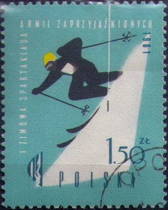 Горные лыжи. Польша. Спакртакиада-1961
