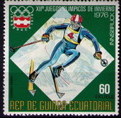 Горные лыжи. Гвинея. Инсбрук-1976